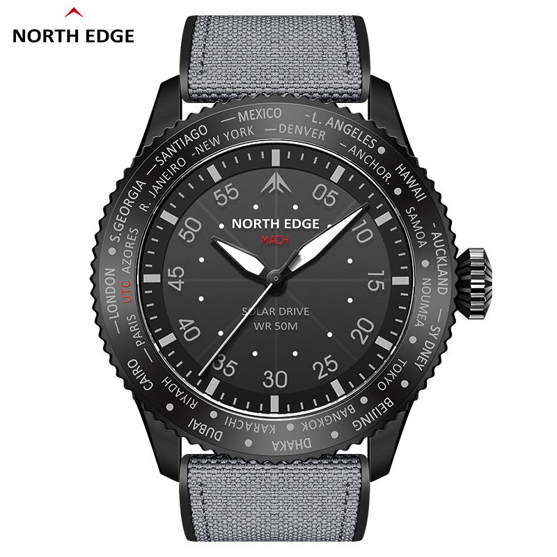 NORTH EDGE 2024 MACH Solar Pow - Solar Powered Watch ulasan dan harga