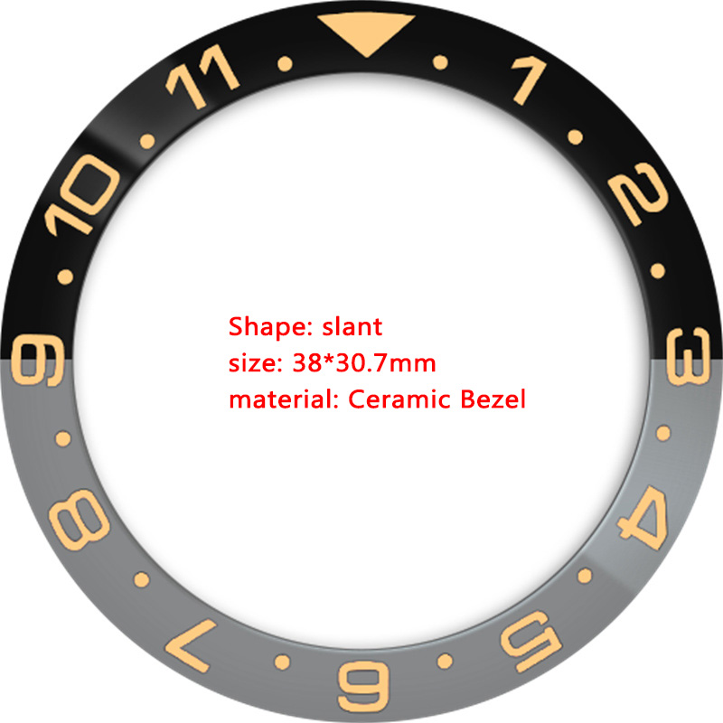 Ceramic 38mmx30.7mm GMT Watch  - Watch Bezel Insert ulasan dan harga