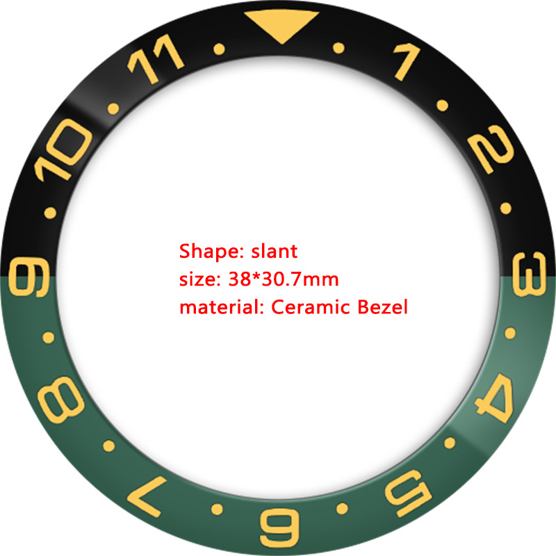 Ceramic 38mmx30.7mm GMT Watch  - Watch Bezel Insert ulasan dan harga