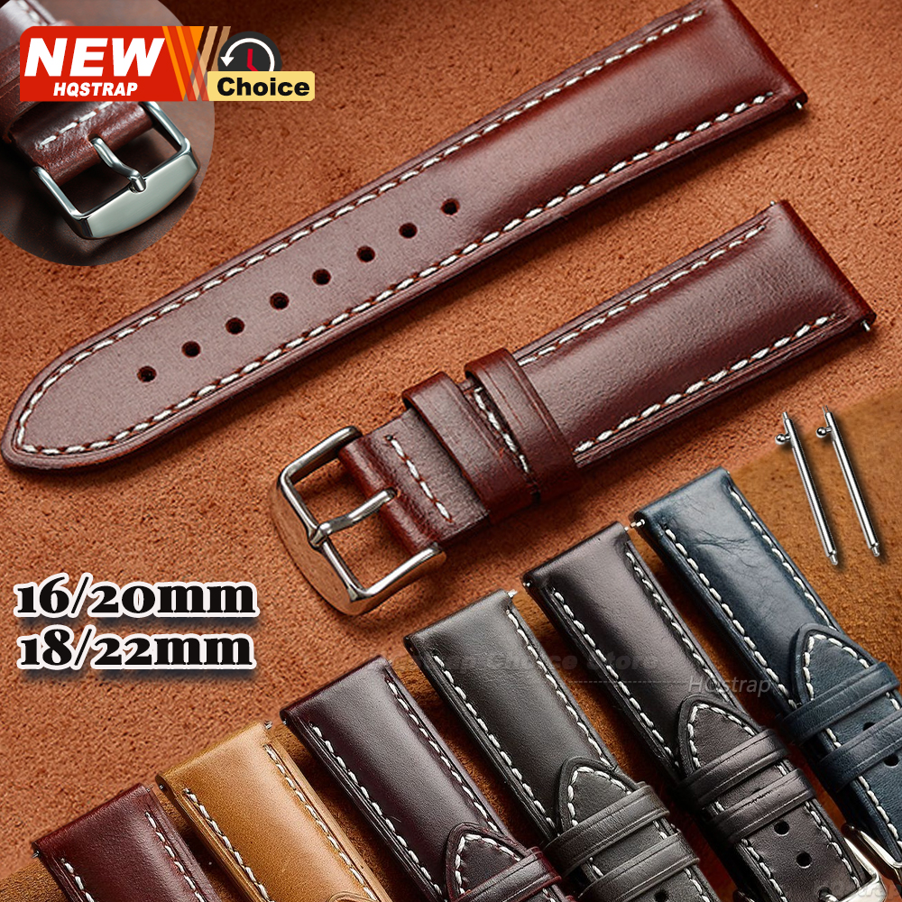 New Oil Wax Strap 16mm 18mm 20 - Watches Rolex Smartwatch ulasan dan harga