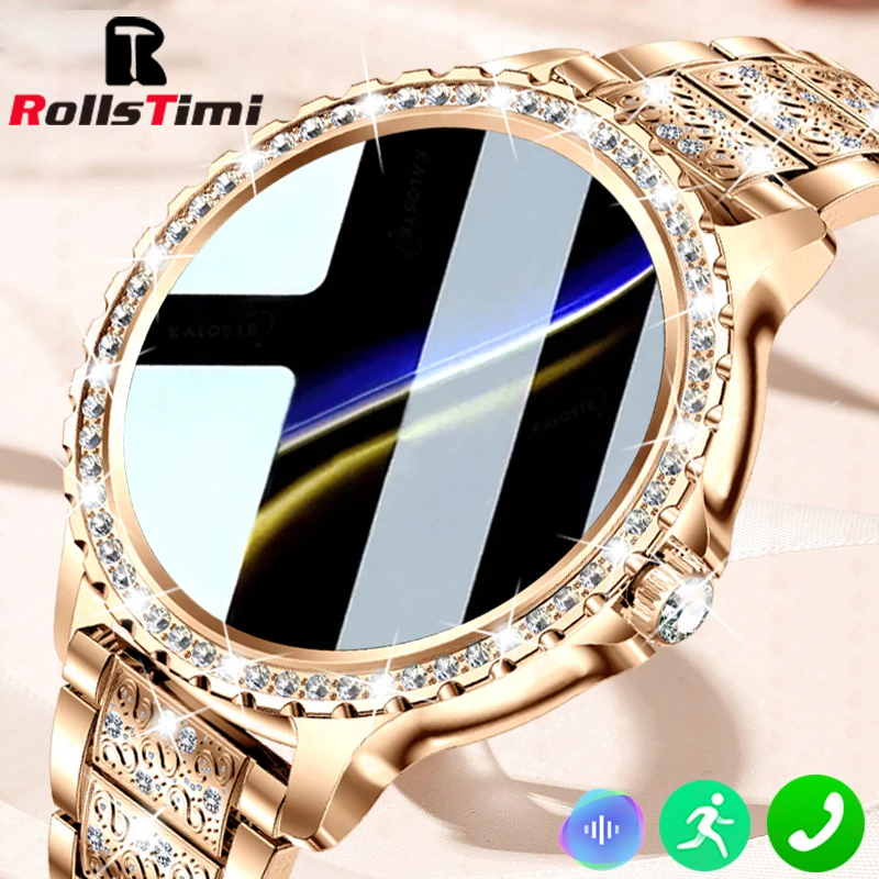 Fashion Luxury Gold Women Smar - Watches Ladies Smartwatch ulasan dan harga