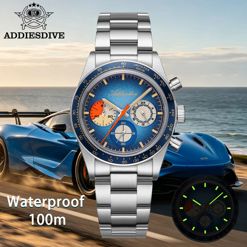 ADDIESDIVE Top Brand AD2551 Ch - Solar Powered Watch ulasan dan harga